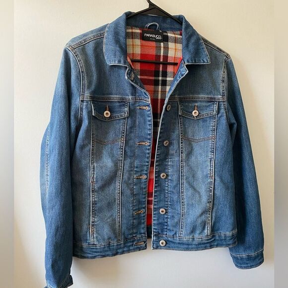 Parasuco Jackets & Blazers - Vintage parasuco jean jacket with soft plaid lining